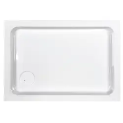 Brodzik prostokątny Sanplast B/FREE 80 x 100 x 9 cm biały ze stelażem STB